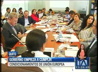 Gobierno empieza a cumplir condicionamientos de Unión Europea