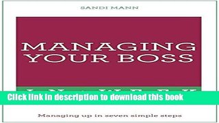 [Popular] Managing Your Boss in a Week: Teach Yourself Paperback Free