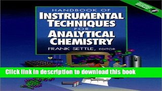 [Download] Handbook of Instrumental Techniques for Analytical Chemistry Hardcover Free