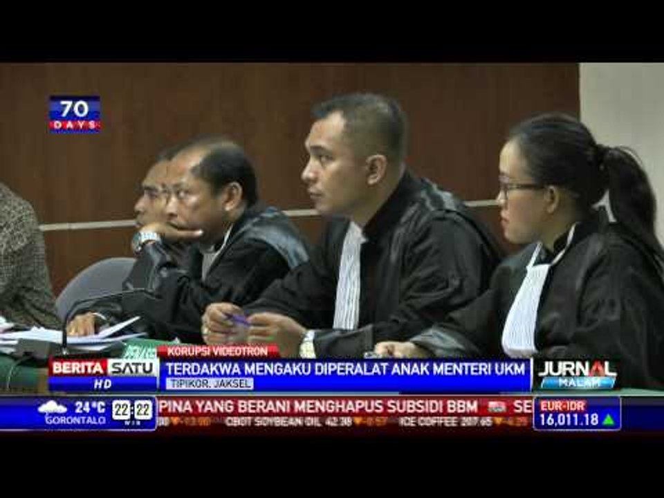 Terdakwa Mengaku Diperalat Anak Menteri UKM