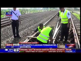 Jelang Lebaran Daops III Cirebon Perbaiki Rel KA