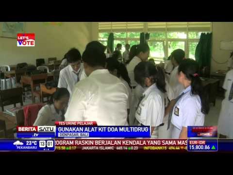 Ratusan Pelajar di Denpasar Jalani Tes Urine