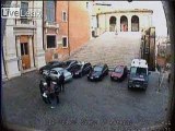 Woman sets herself on fire in Italy caught on cctv
