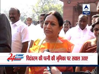 TMC's questions over Nalini Chidambaram's role in Saradha Group