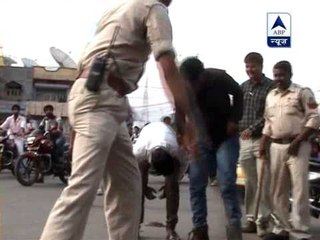 Accused who demanded ransom from businessman beaten up by police publicly