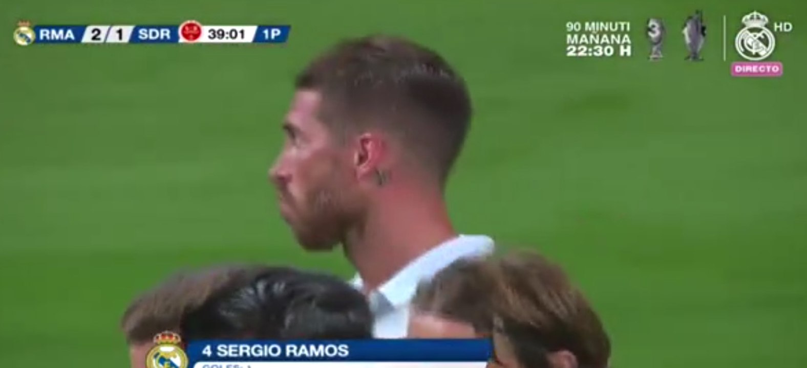 Sergio Ramos Goal - Real Madrid 2-1 Stade de Reims 16.08.2016 HD