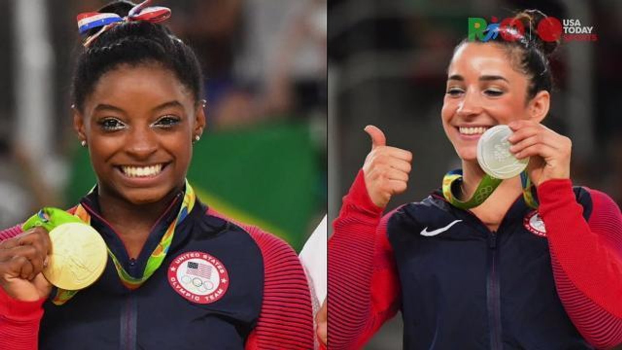 Simone Biles wins gold, Aly Raisman silver in floor exercise