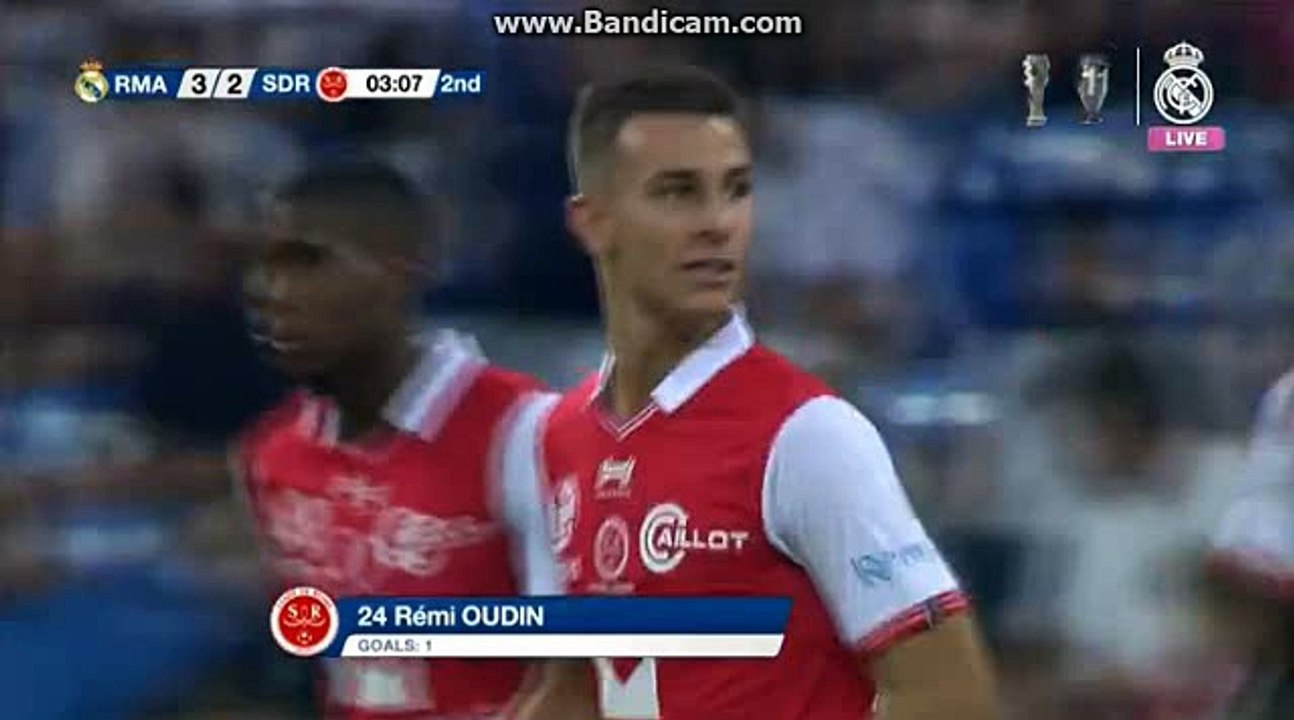 Remi Oudin Goal Real Madrid 3-2 Stade De Reims 16-08-2016