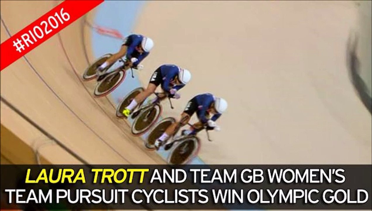 Laura Trott and team great Britain wins olympic gold medal exclusive