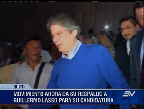Guillermo Lasso suma respaldos de movimientos quiteños