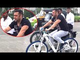 Salman Khan Cycling On Mumbai Roads Full HD Video