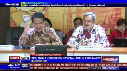BPS: Angka Kemiskinan Nasional Turun Maret 2016