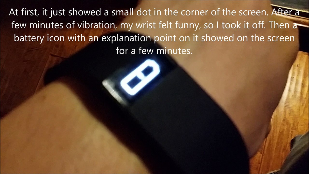 Fitbit Charge Frozen - Stuck Vibrating