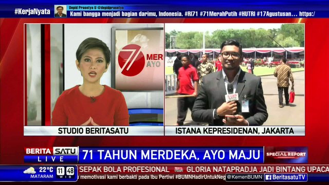 Suasana Haru Petugas Paskibraka Setelah Kibarkan Bendera