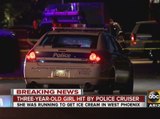 Young girl hit by Phoenix police cruiser