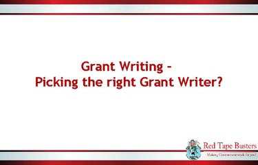 Grant Writing – Picking the right Grant Writer?