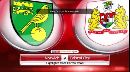 Norwich vs Bristol City 1-0   All Goals & Highlights   2016 17