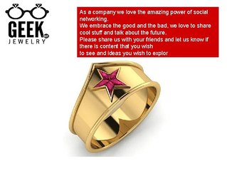 Geek Jewelry Collections Rings