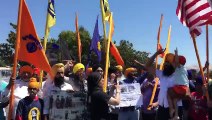 Protest against 15 august by Sikhs