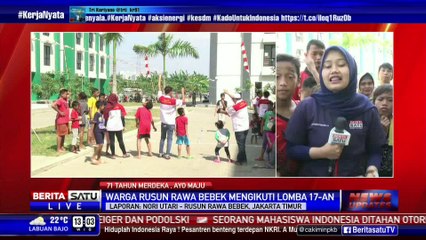 Suasana Perayaan 17 Agustus di Rusun Rawa Bebek
