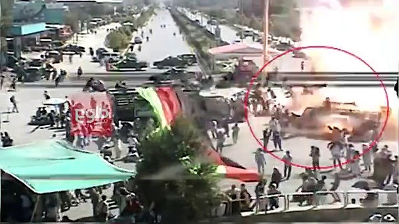 CCTV Footage Captures Bo-mb Bl-ast In Kabul
