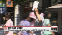 Seoul saw hottest temps in 109 years in August