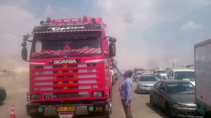 ضبط سائقى سيارات نقل يتعاطون المخدرات بطريق السويس