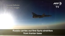 Russian warplanes bomb Syria from Iranian base