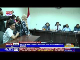 4 Parpol Langgar Spot Penayangan Iklan Kampanye