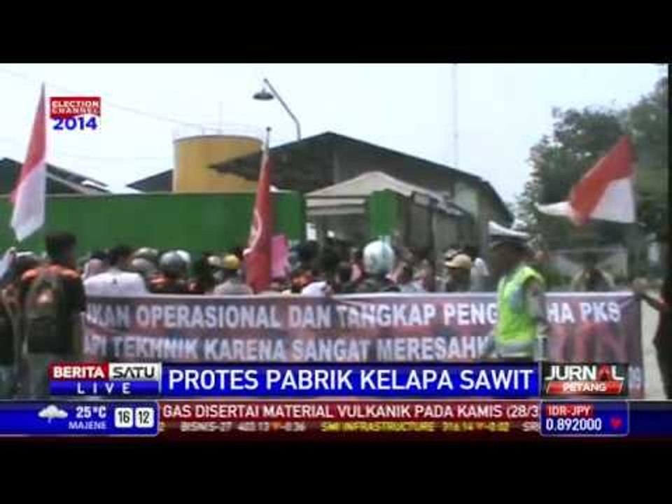 Demo Penutupan Pabrik Kelapa Sawit di Simalungun Ricuh