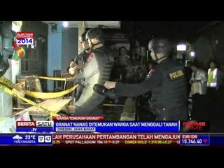 Granat Nanas Ditemukan Saat Membuat Saluran Air