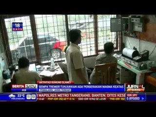 Gempa Tremor Gunung Slamet Diikuti Semburan Asap