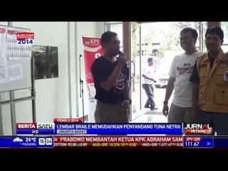 KPU Jakbar Sosialisasi Surat Suara Braile untuk Tuna Netra