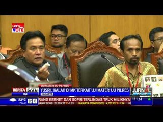 Gugatan UU Pilpres Ditolak, Yusril: Ada Apa dengan MK?