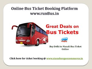 Delhi to Manali and Manali to Delhi Bus Ticket Booking Online | runBus