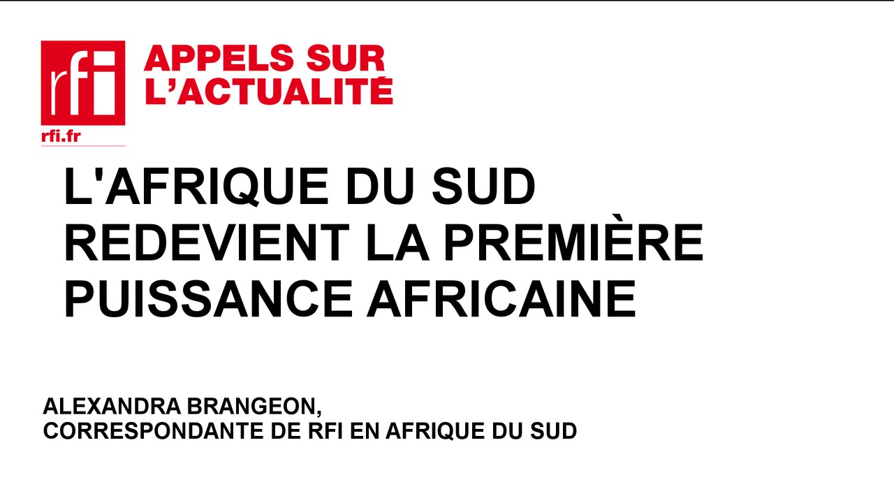 L'Afrique du Sud redevient la 1ère puissance africaine