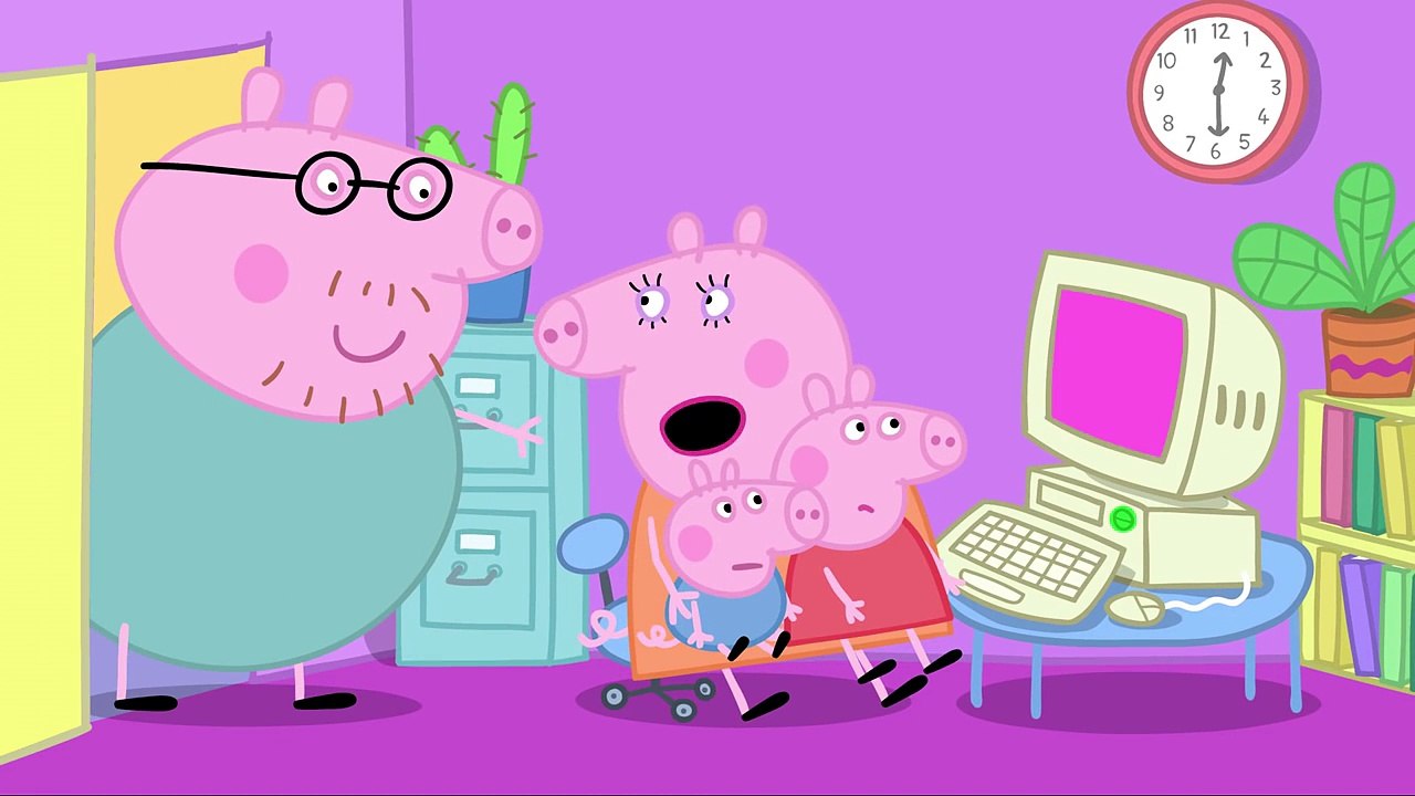 Peppa Pig - Daddy Pig, computer expert (clip)