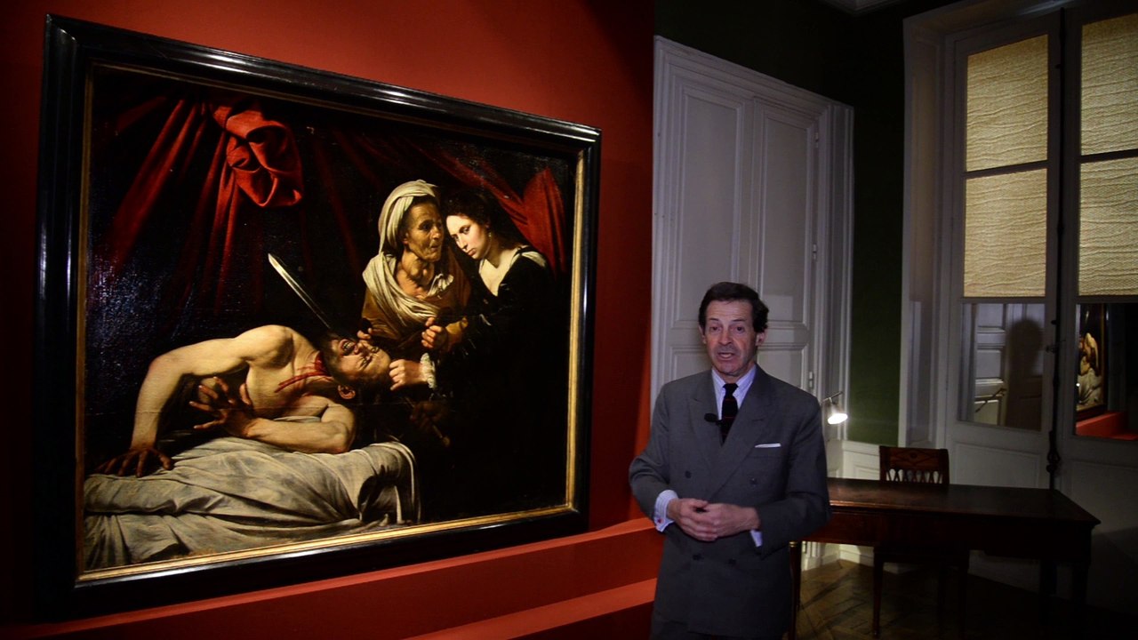 La découverte d'un tableau de CARAVAGE, Judith et Holopherne