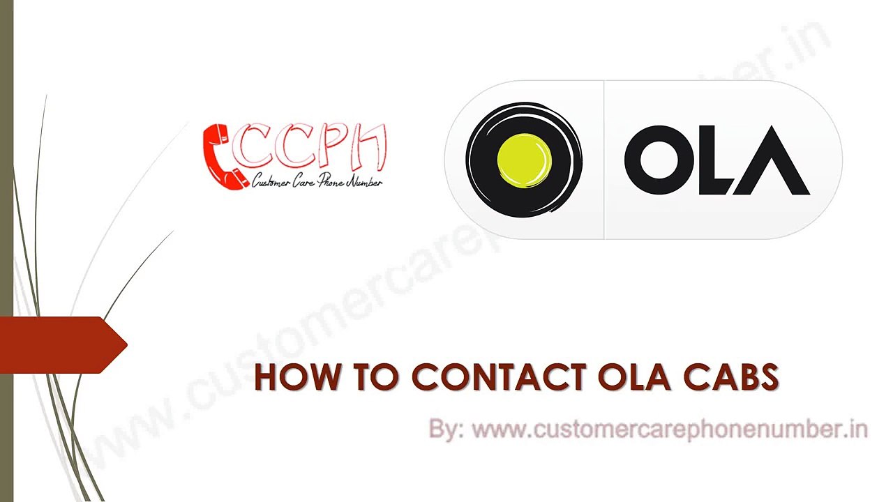 Ola Cabs Customer Care Number, Toll Free Number, Office Address, Email