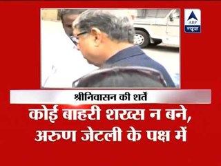 Srinivasan sets condition to step down