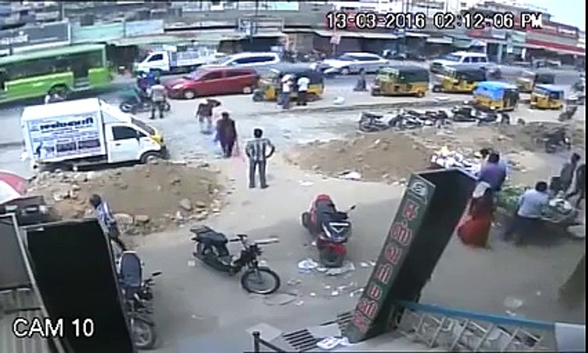 CCTV footage of Dalit student being ha cked to de rath in India