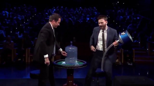 Chris Evans screaming ice being poured into the insurance