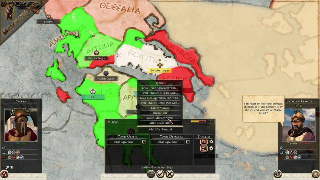 Total War Rome II  Wrath of Sparta ~ Sparta Campaign #1 - Rise Spartans!