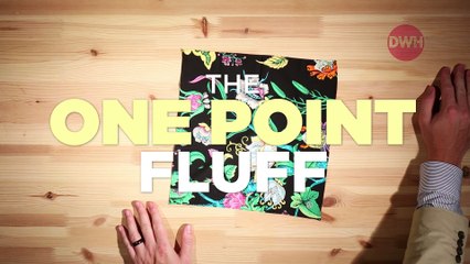 How to Fold a Pocket Square: The One Point Fluff