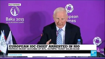 Rio 2016: European IOC chief Patrick Hickey arrested in Rio over ticket sales scam
