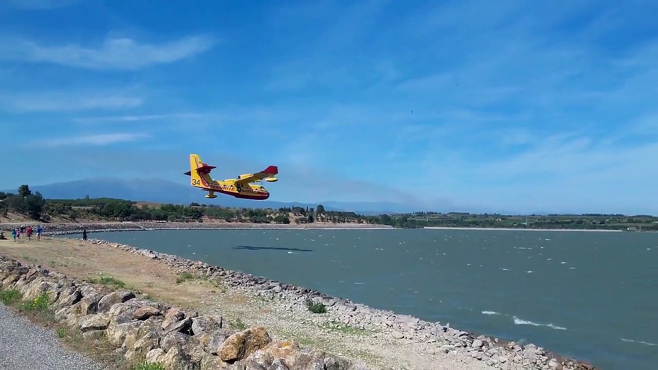 Un drame évité de justesse quand un Canadair frôle des curie