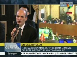 Menéndez: Venezuela cuenta con amplio apoyo a nivel internacional