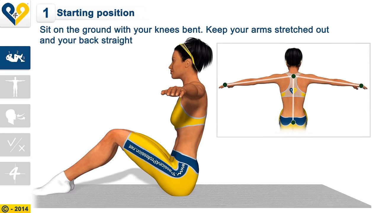 Pilates Abs  Oblique roll down