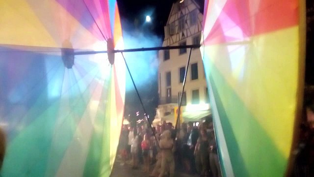 Les roues de couleurs - Festival Art de la rue de Strasbourg