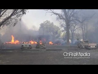 Download Video: Firefighters Battle Clayton Wildfire as It Engulfs Homes in Lower Lake, California